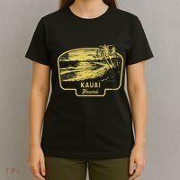Kauai Hawaii Beach Surf Vintage Blue T-Shirt thumb 4