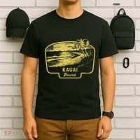 Kauai Hawaii Beach Surf Vintage Blue T-Shirt thumb 6