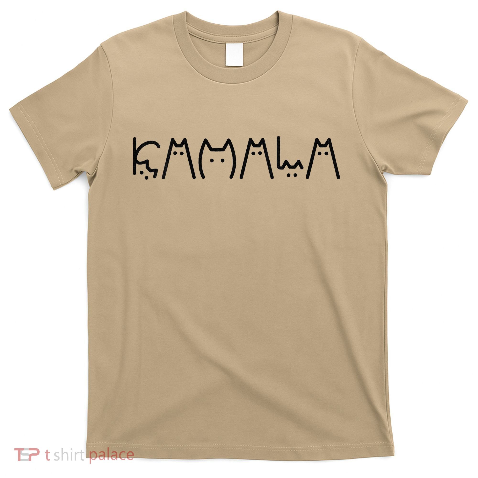 Kamala Harris Cat Lettering Positive Cat Ladies For Kamala T-Shirt