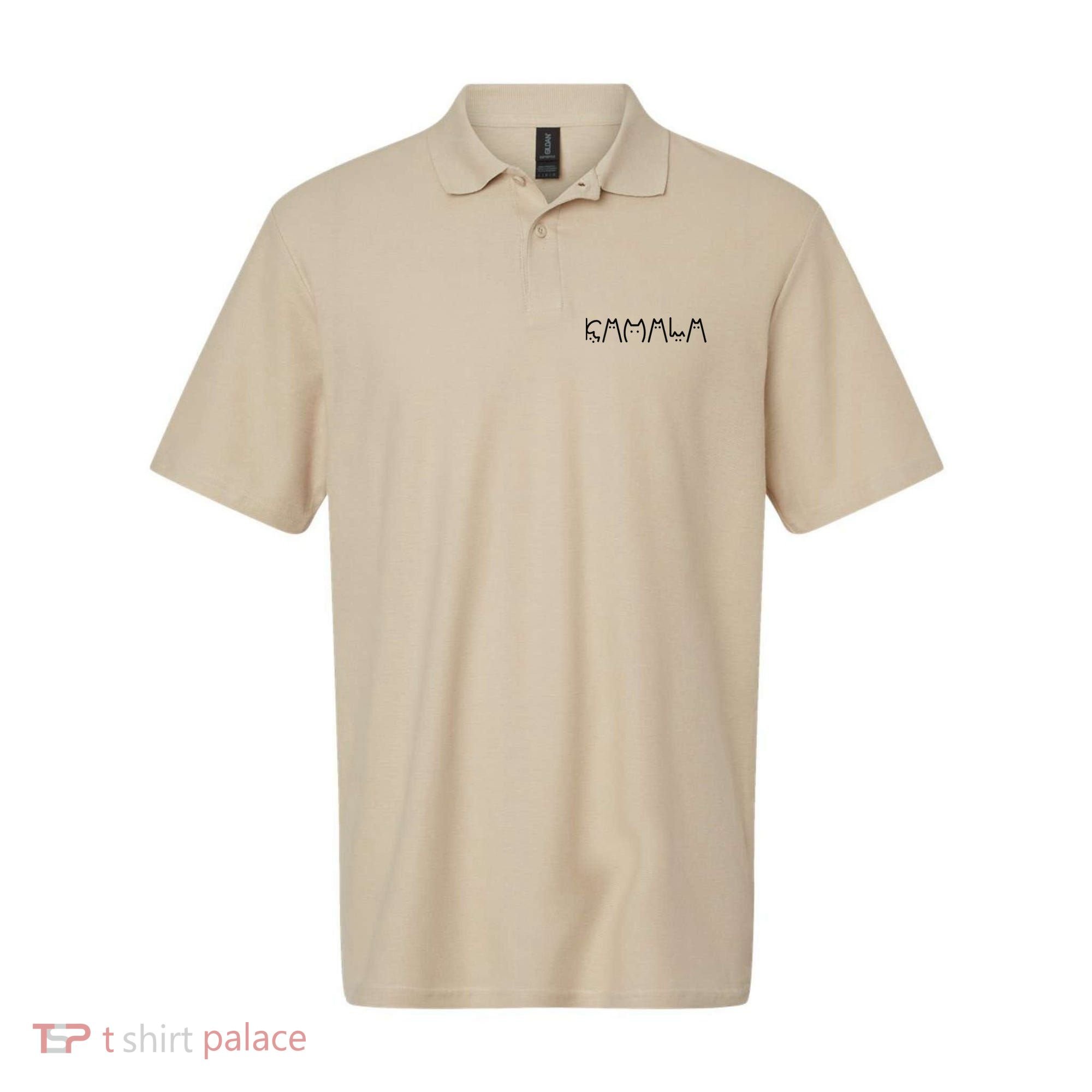 Kamala Harris Cat Lettering Positive Cat Ladies For Kamala Polo