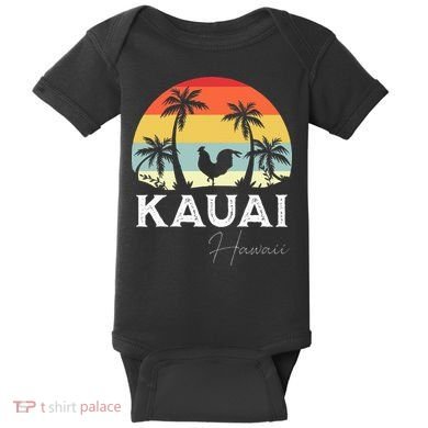 Kauai Hawaii Chicken Lover Souvenir Baby Bodysuit