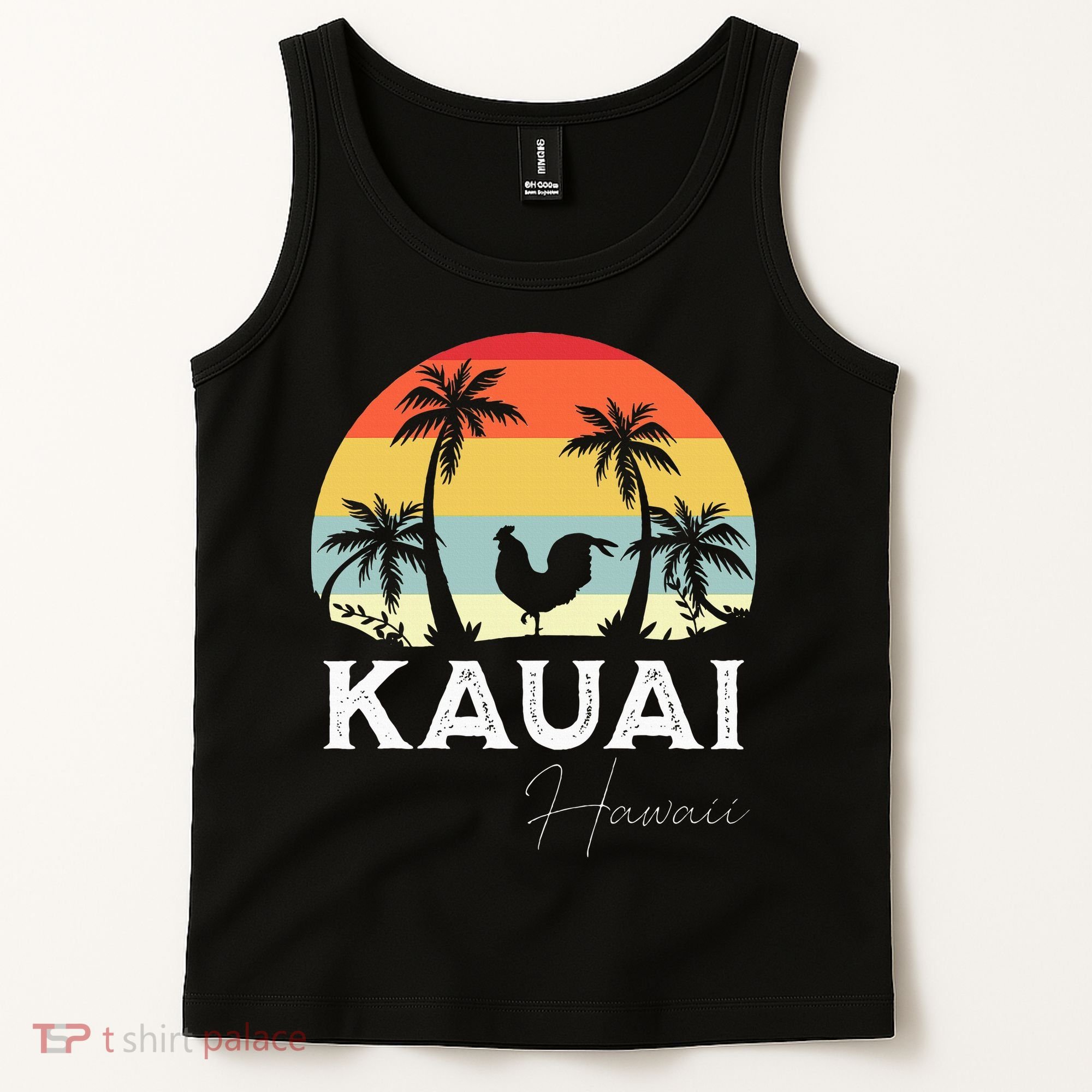 Kauai Hawaii Chicken Lover Souvenir Tank Top