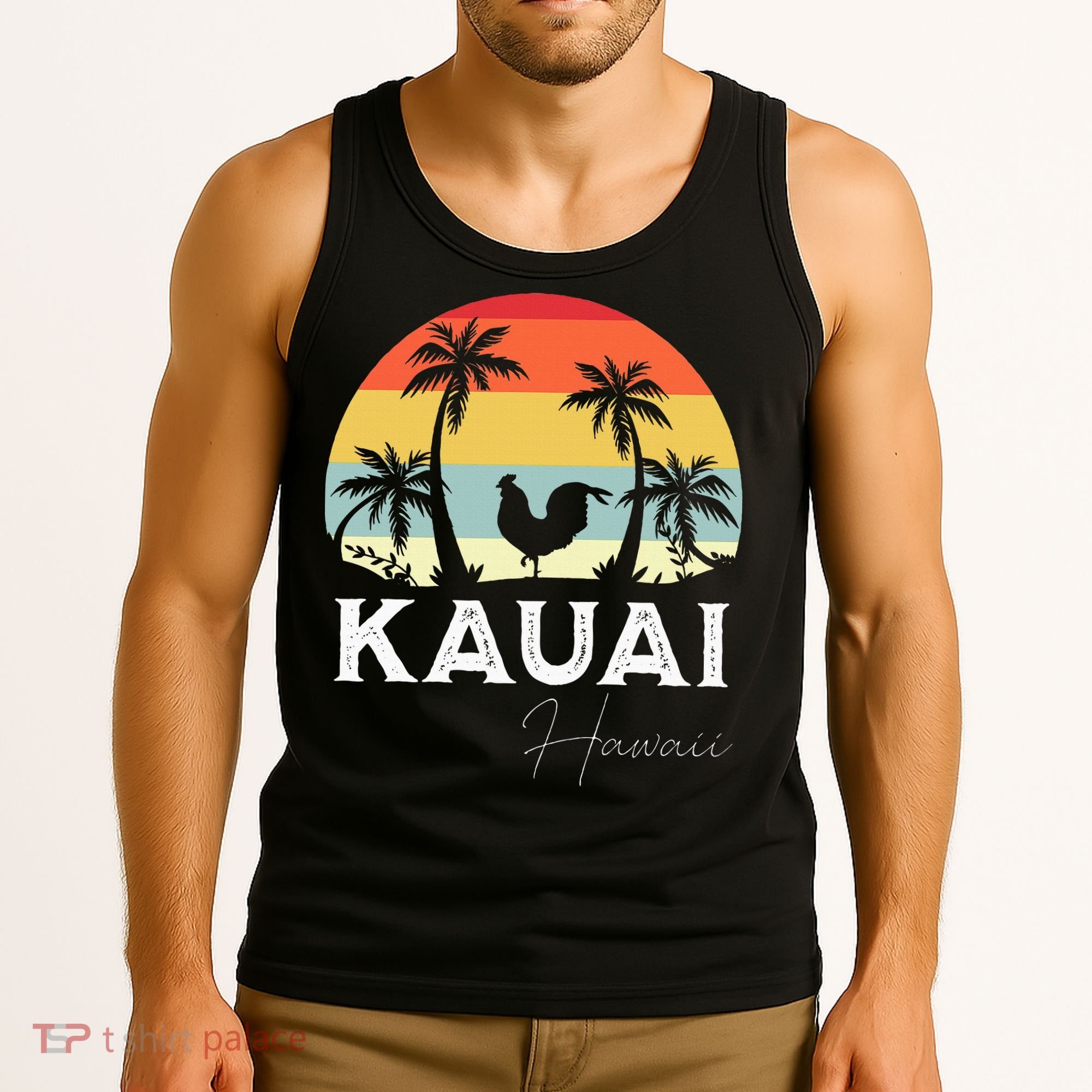Kauai Hawaii Chicken Lover Souvenir Tank Top