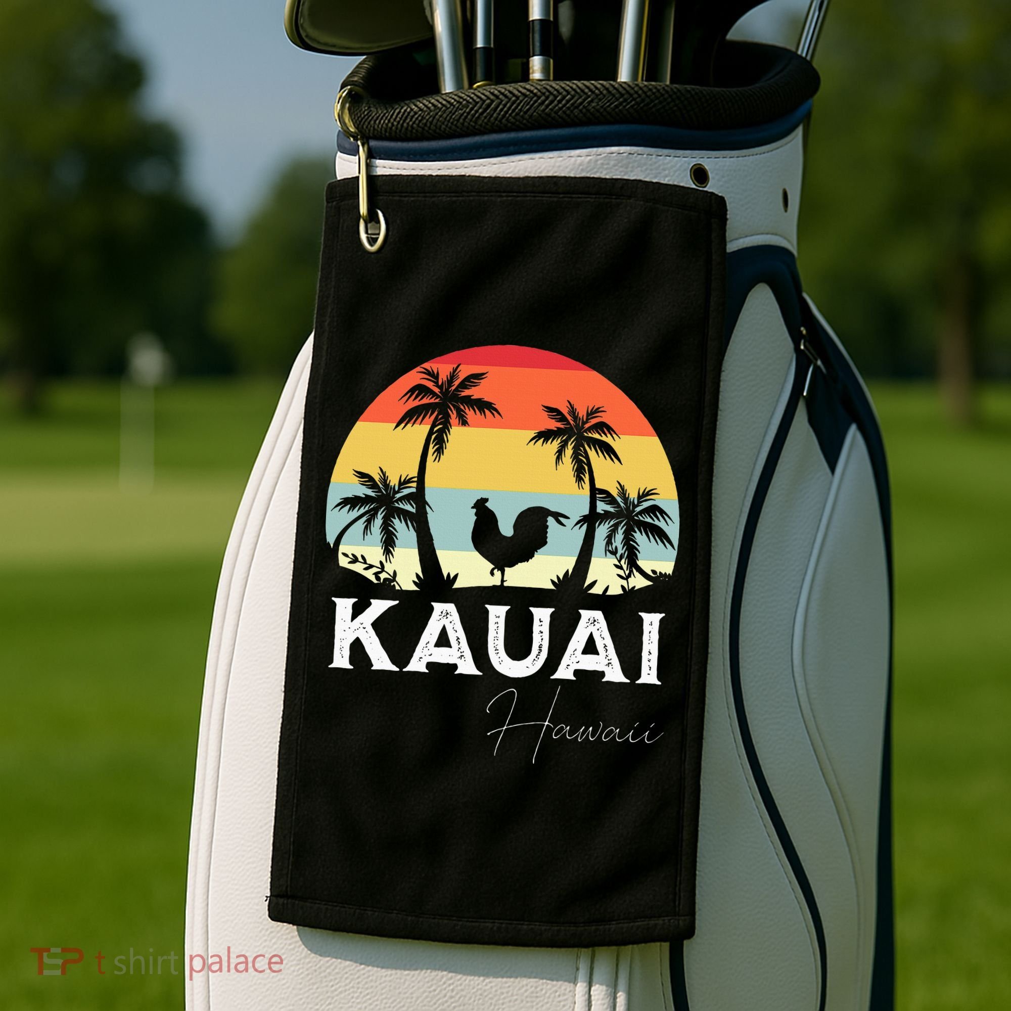 Kauai Hawaii Chicken Lover Souvenir Golf Towel