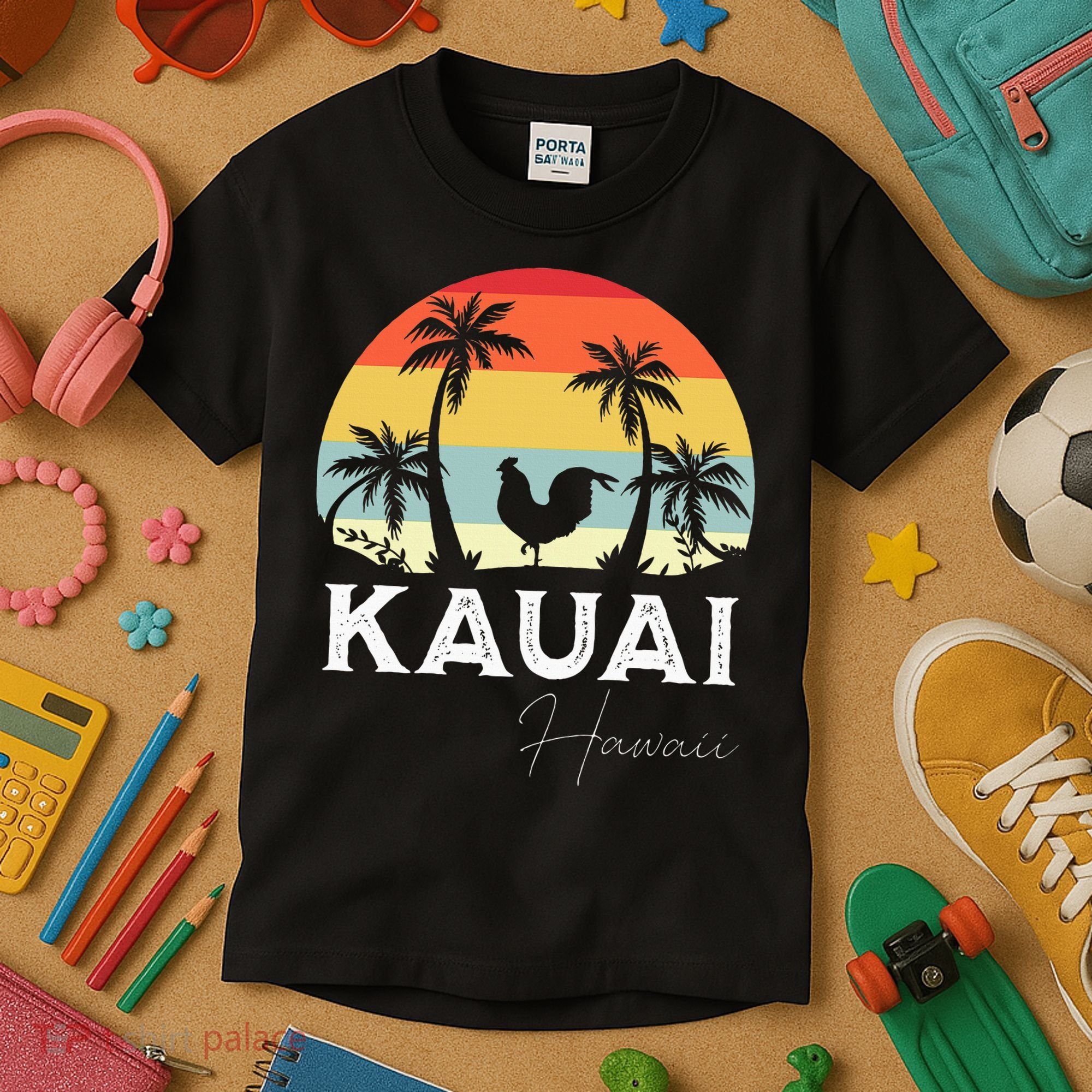 Kauai Hawaii Chicken Lover Souvenir Kids T-Shirt