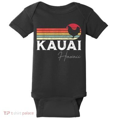 Kauai Hawaii Chicken Lover Souvenir Baby Bodysuit