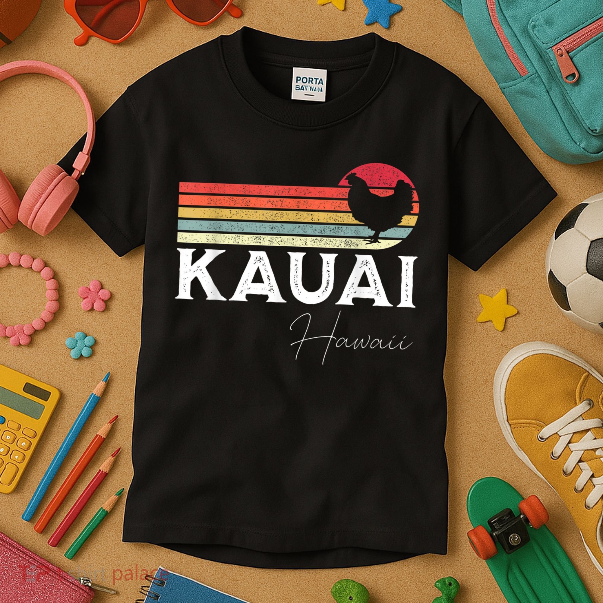 Kauai Hawaii Chicken Lover Souvenir Kids T-Shirt