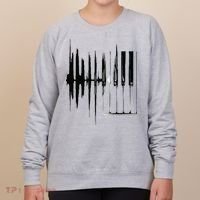Keyboard Heartbeat Cool Piano And Organ Player Novelty Item Women's Sweatshirt thumb 0