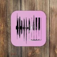 Keyboard Heartbeat Cool Piano And Organ Player Novelty Item Coaster thumb 0