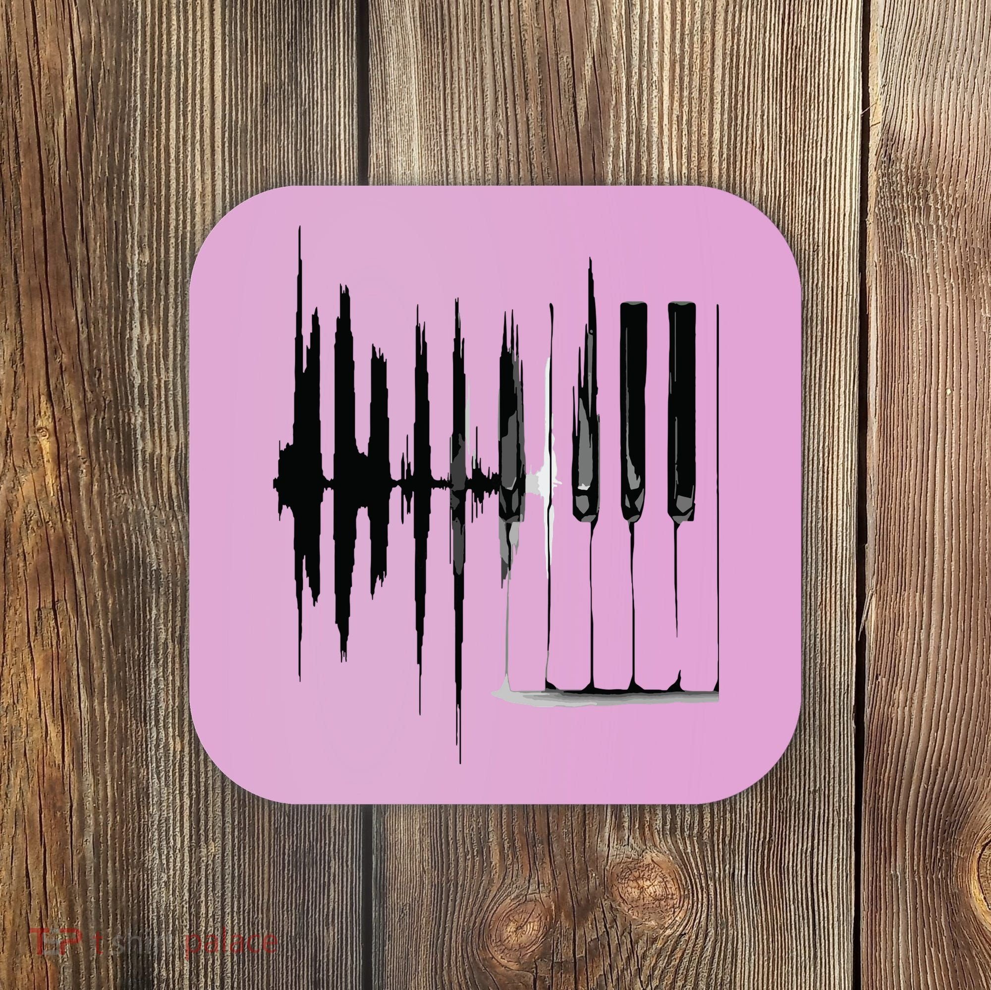 Keyboard Heartbeat Cool Piano And Organ Player Novelty Item Coaster