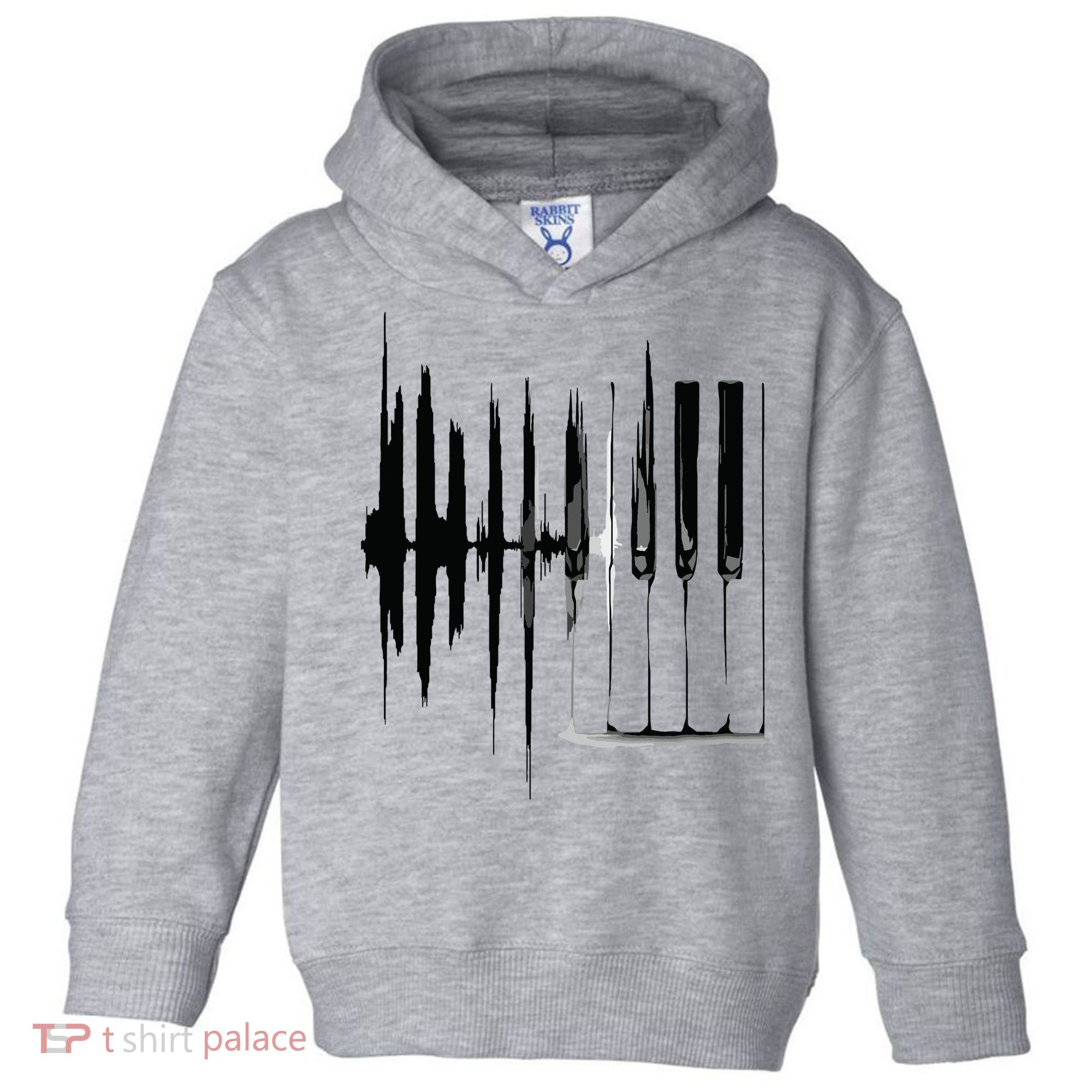 Keyboard Heartbeat Cool Piano And Organ Player Novelty Item Toddler Hoodie