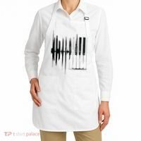 Keyboard Heartbeat Cool Piano And Organ Player Novelty Item Apron thumb 2