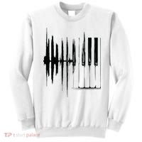 Keyboard Heartbeat Cool Piano And Organ Player Novelty Item Sweatshirt thumb 0