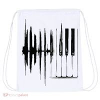 Keyboard Heartbeat Cool Piano And Organ Player Novelty Item Drawstring Bag thumb 0