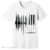Keyboard Heartbeat Cool Piano And Organ Player Novelty Item Premium T-Shirt thumb 0