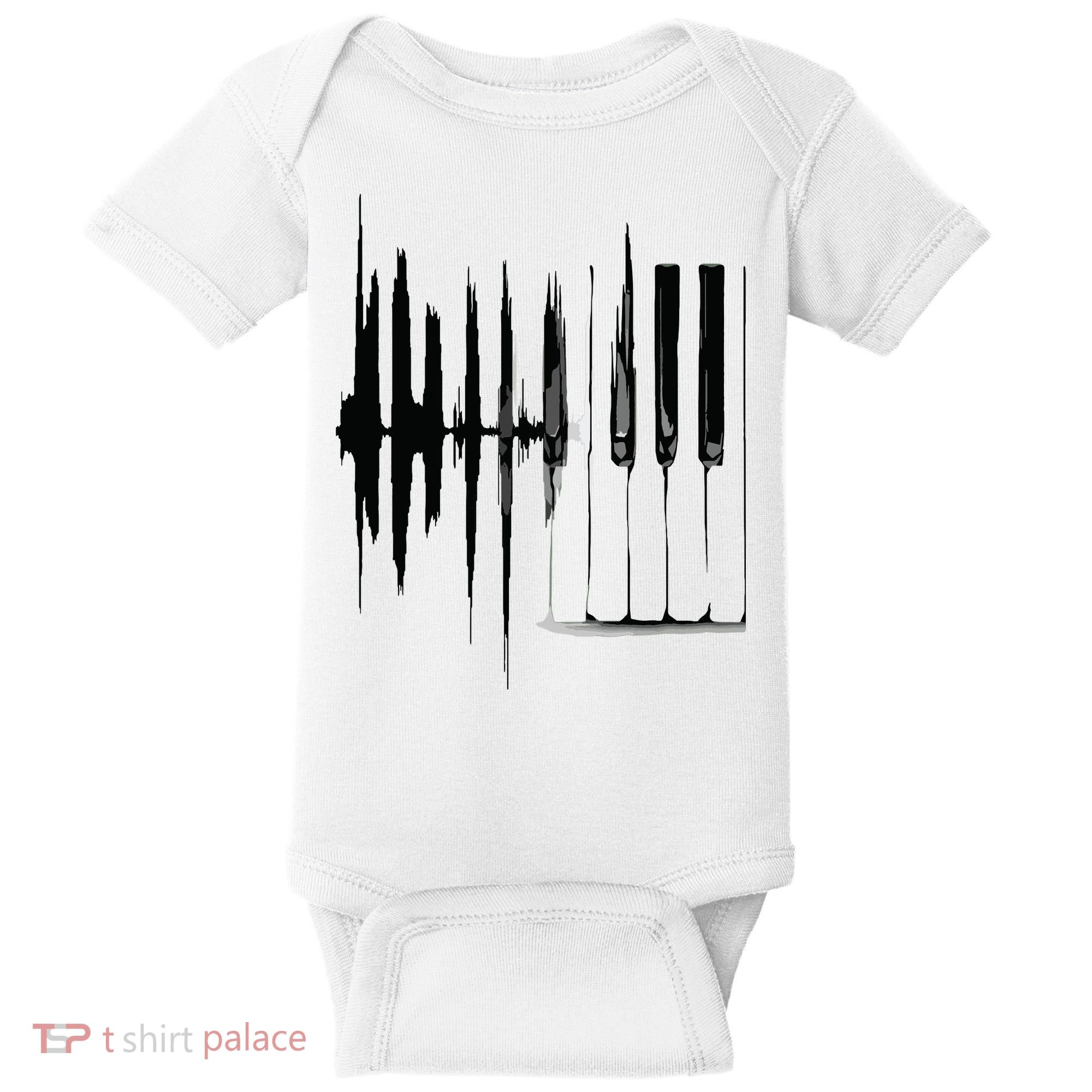 Keyboard Heartbeat Cool Piano And Organ Player Novelty Item Baby Bodysuit
