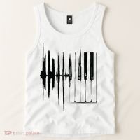 Keyboard Heartbeat Cool Piano And Organ Player Novelty Item Tank Top thumb 2