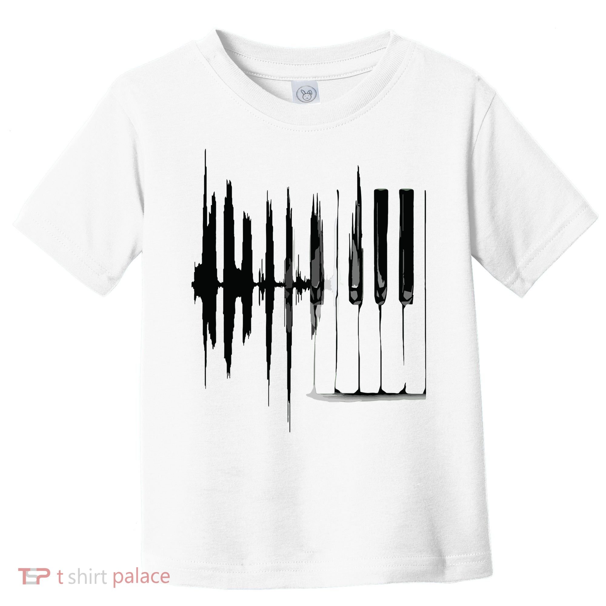 Keyboard Heartbeat Cool Piano And Organ Player Novelty Item Toddler T-Shirt