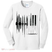 Keyboard Heartbeat Cool Piano And Organ Player Novelty Item Kids Long Sleeve Shirt thumb 0