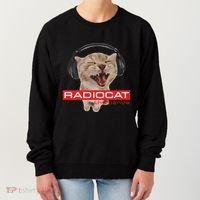 Kitten Headphones Cat Tech House Music Funny Cat Lover Women's Sweatshirt thumb 0