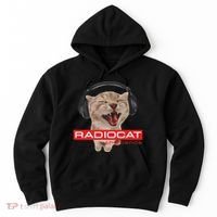Kitten Headphones Cat Tech House Music Funny Cat Lover Hoodie thumb 0