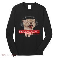 Kitten Headphones Cat Tech House Music Funny Cat Lover Long Sleeve Shirt thumb 0
