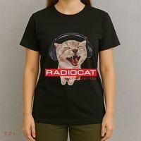Kitten Headphones Cat Tech House Music Funny Cat Lover T-Shirt thumb 4