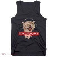 Kitten Headphones Cat Tech House Music Funny Cat Lover Tank Top thumb 0