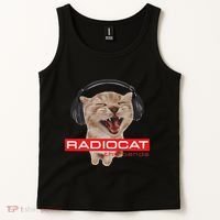 Kitten Headphones Cat Tech House Music Funny Cat Lover Tank Top thumb 2