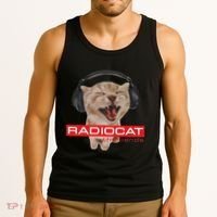 Kitten Headphones Cat Tech House Music Funny Cat Lover Tank Top thumb 3