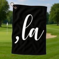 Kamala Harris Comma La Golf Towel thumb 1