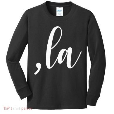 Kamala Harris Comma La Kids Long Sleeve Shirt