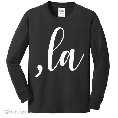 Kamala Harris Comma La Kids Long Sleeve Shirt