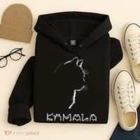 Kamala Harris Cat Lettering Positive Funny Hoodie thumb 4