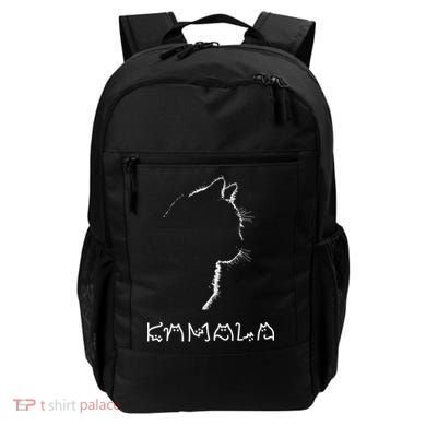 Kamala Harris Cat Lettering Positive Funny Backpack