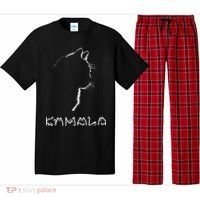Kamala Harris Cat Lettering Positive Funny Pajama Set thumb 0