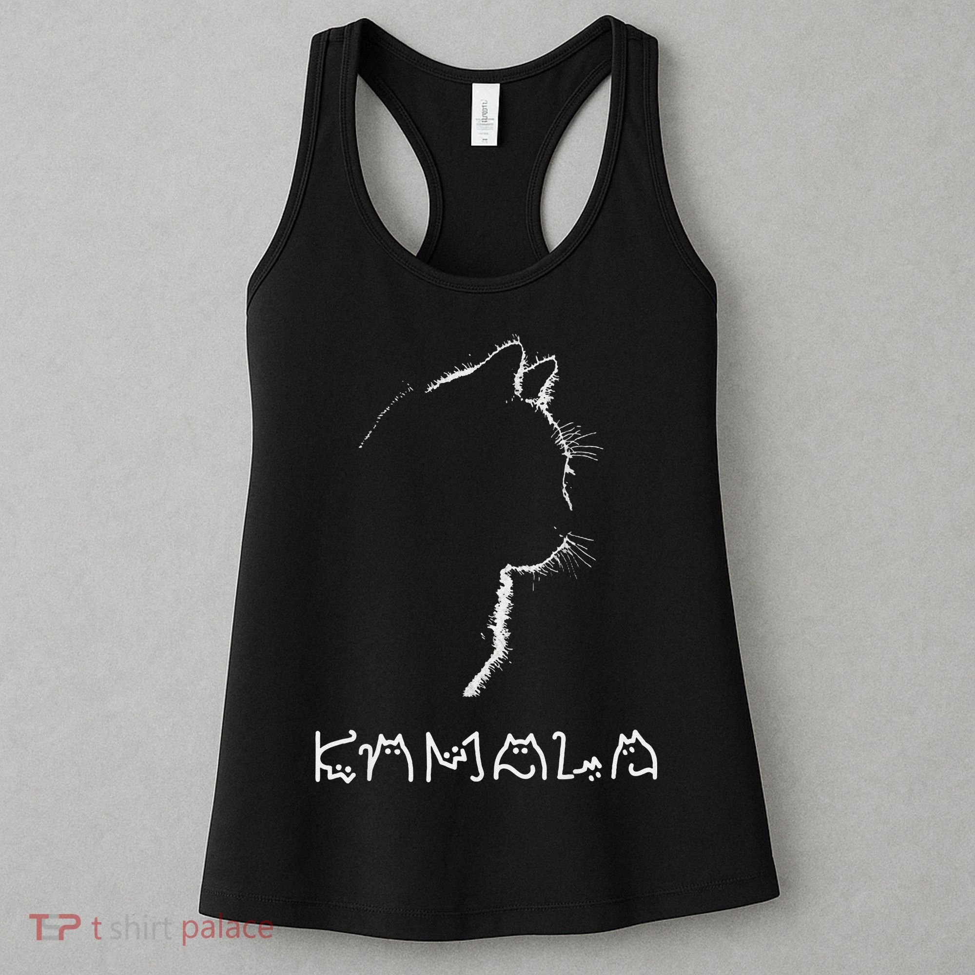 Kamala Harris Cat Lettering Positive Funny Women's Tank Top