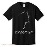 Kamala Harris Cat Lettering Positive Funny Kids T-Shirt thumb 0