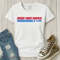 Keep Hot Dogs $1.50 Women's T-Shirt thumb 3