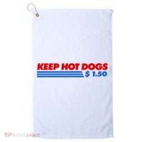 Keep Hot Dogs $1.50 Dollars Golf Towel thumb 0