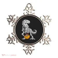 Kids Halloween Dinosaur Skeleton T Rex Funny Pumpkin Ornament thumb 0