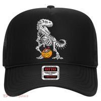 Kids Halloween Dinosaur Skeleton T Rex Funny Pumpkin Hat thumb 0