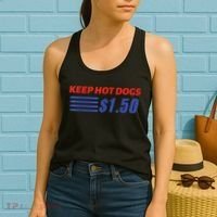 Keep Hot Dogs $1.50 Women's Tank Top thumb 2