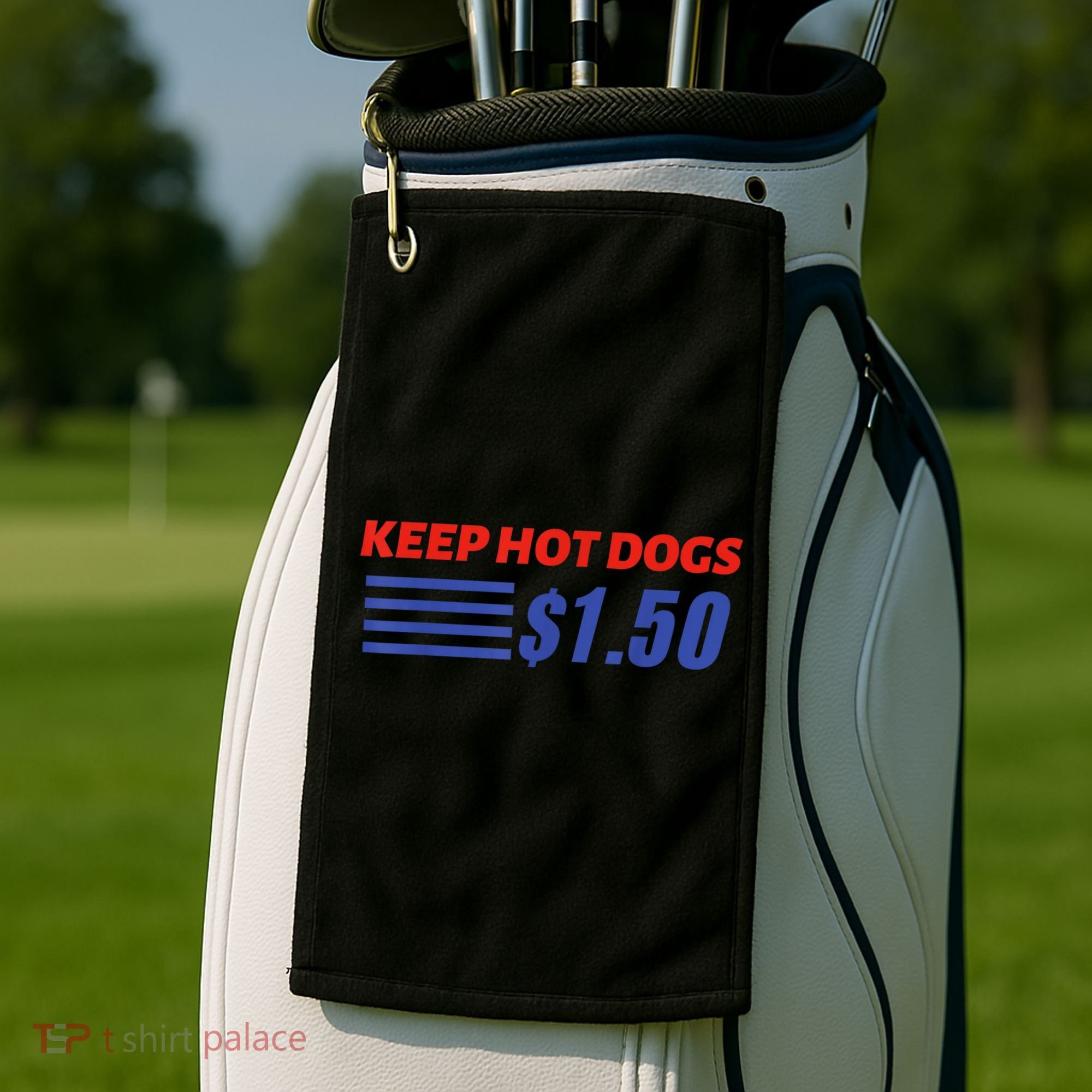 Keep Hot Dogs $1.50 Golf Towel