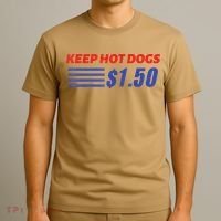 Keep Hot Dogs $1.50 T-Shirt thumb 3
