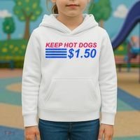 Keep Hot Dogs At 1.50 Dollars Kids Hoodie thumb 3