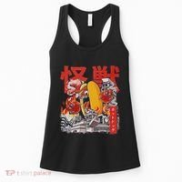 Kaiju Hot Dog Japanese Anime Monster Hotdog Women's Tank Top thumb 0