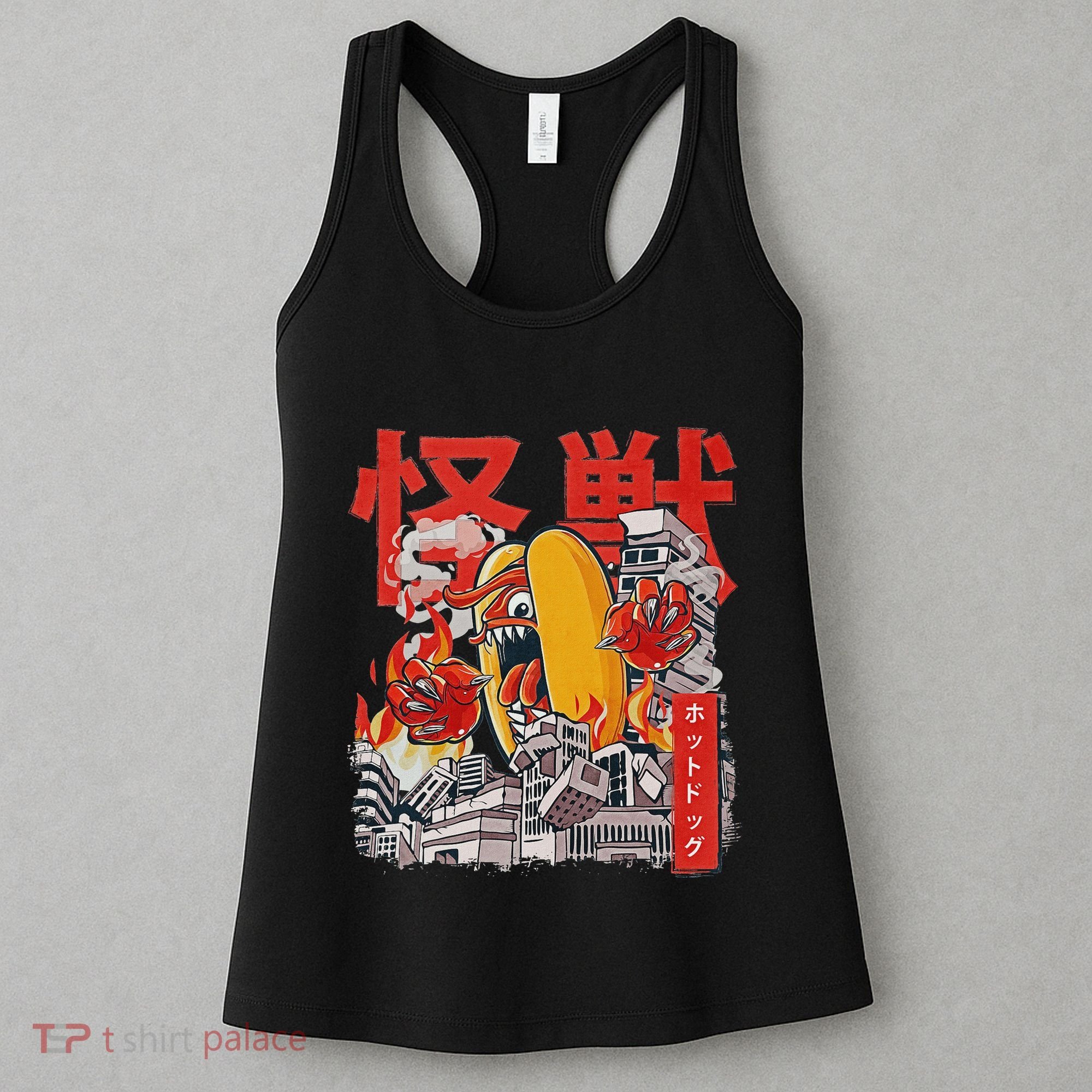 Kaiju Hot Dog Japanese Anime Monster Hotdog Women's Tank Top
