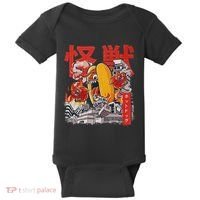 Kaiju Hot Dog Japanese Anime Monster Hotdog Baby Bodysuit thumb 0