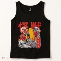 Kaiju Hot Dog Japanese Anime Monster Hotdog Tank Top thumb 2